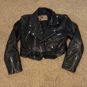 LGL vintage Black Leather Jacket